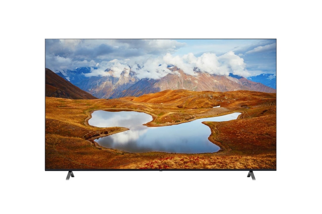 LG جديد تلفزيون إل جي الذكي بدقة UHD 4K مقاس 43 بوصة، 2024, Front view with infill image, 43UR801C0LJ