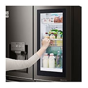LG ثلاجة سمارت للبيع، ثلاجة إل جي إنستافيو، ثلاجة باب زجاج، ثلاجة بأربعة أبواب، فولاذ مقاوم للصدأ باللون الأسود، ™+Hygiene FRESH، تقنية GR-X39FMKHL، ™ThinQ, GR-X39FMKHL, GR-X39FMKHL, thumbnail 15