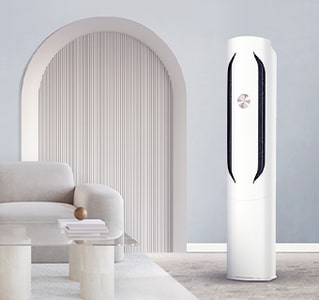 Sleek exterior design of air conditioner