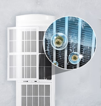 The magnifying state of filters related to the function of Automatic Cleaning Management