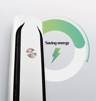 The icon explaining saving-energy and air conditioner