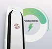 The icon explaining saving-energy and air conditioner