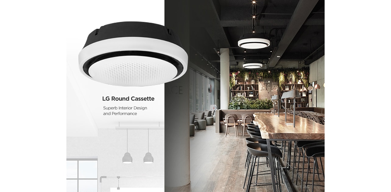 Product image of Round Cassette in a café.