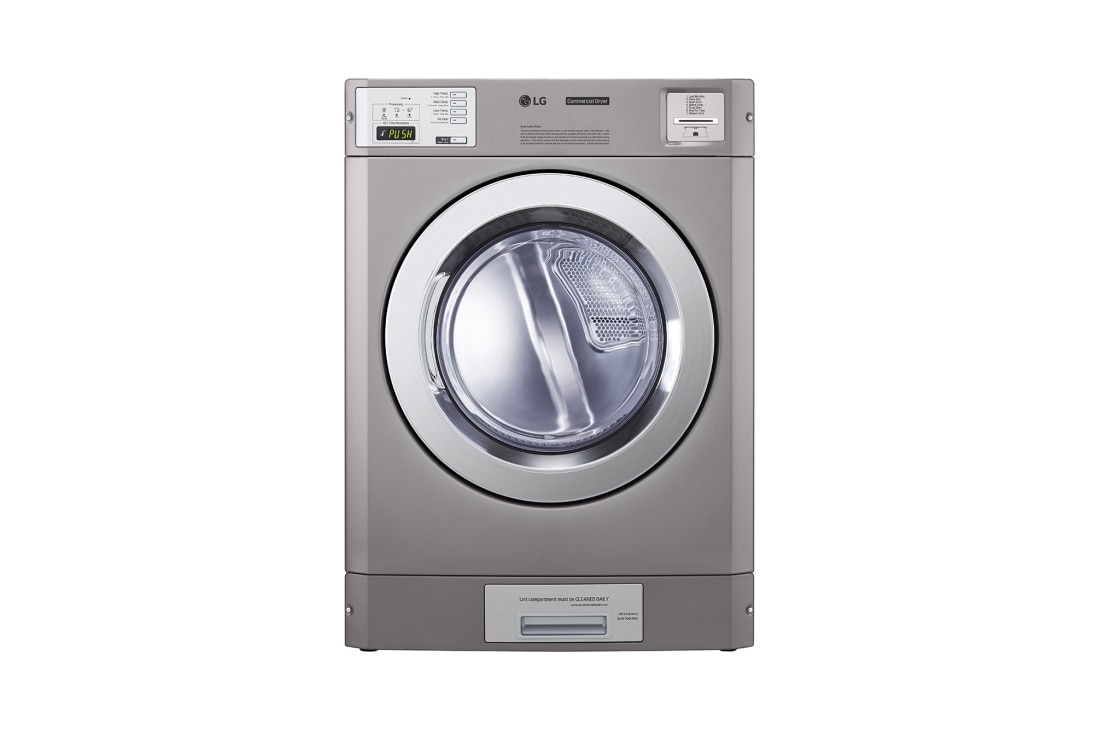 LG 9.0 cu.ft Large Capacity Dryer, Front view, CDT29MSQPS