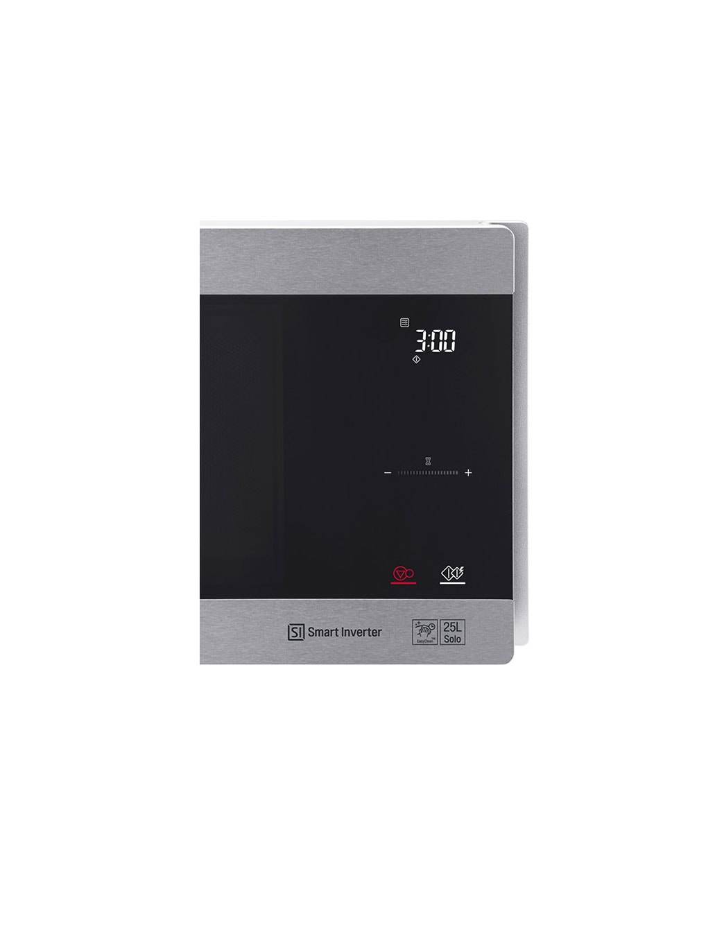 LG Microwave Oven, 25litres, Silver, Smart Inverter with 10year warranty, Smart Auto Cook, Full Glass Touch/Dual Control, LED Lighting, Detail-1-view, MS2595CIS