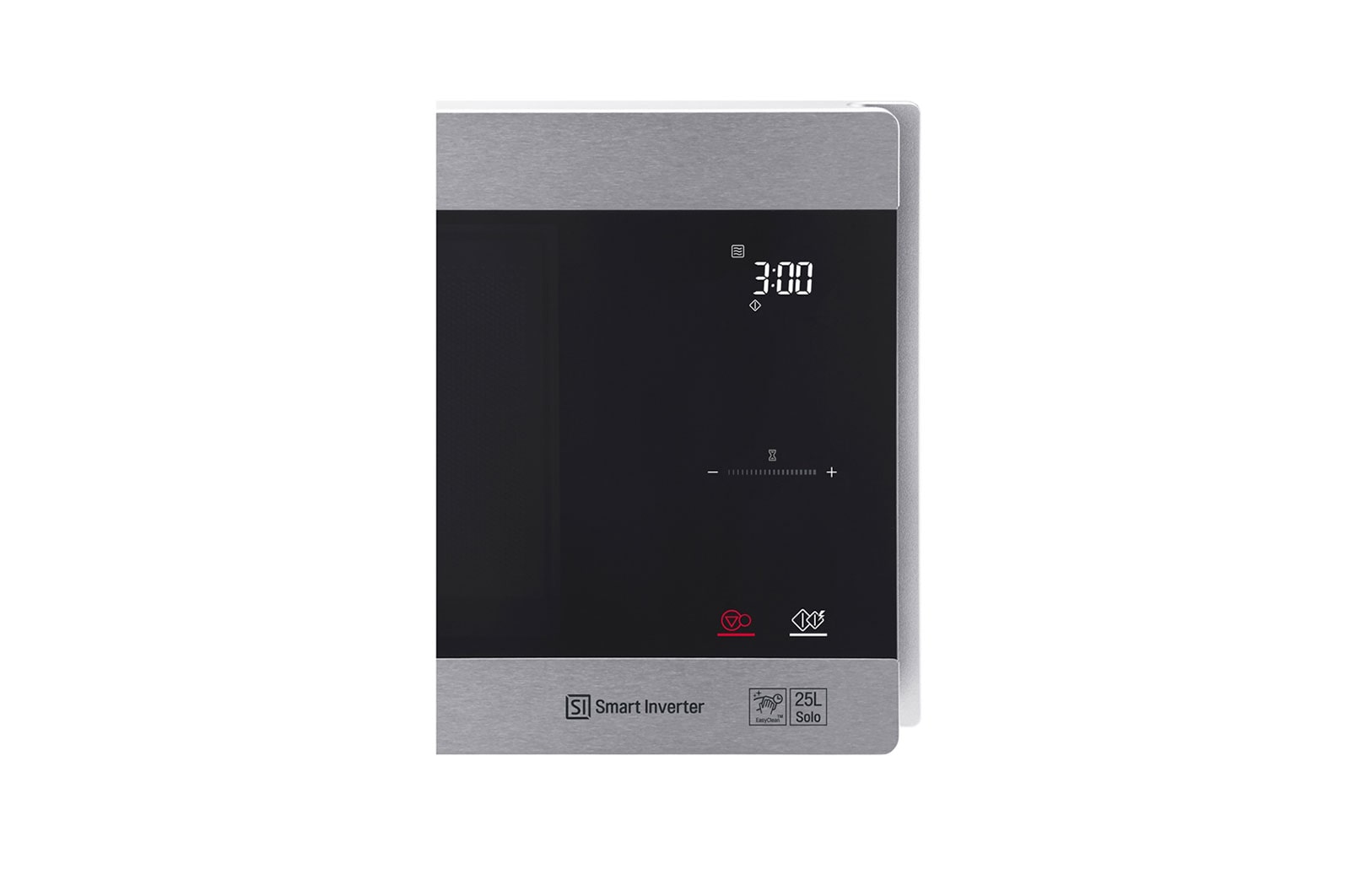 LG Microwave Oven, 25litres, Silver, Smart Inverter with 10year warranty, Smart Auto Cook, Full Glass Touch/Dual Control, LED Lighting, Detail-1-view, MS2595CIS