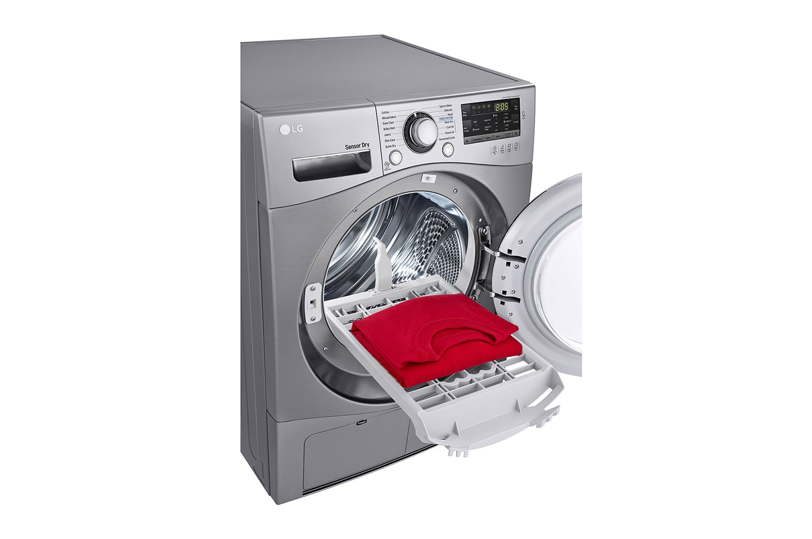 LG 8kg Silver Dryer with Lint Filters - RC8066C1F