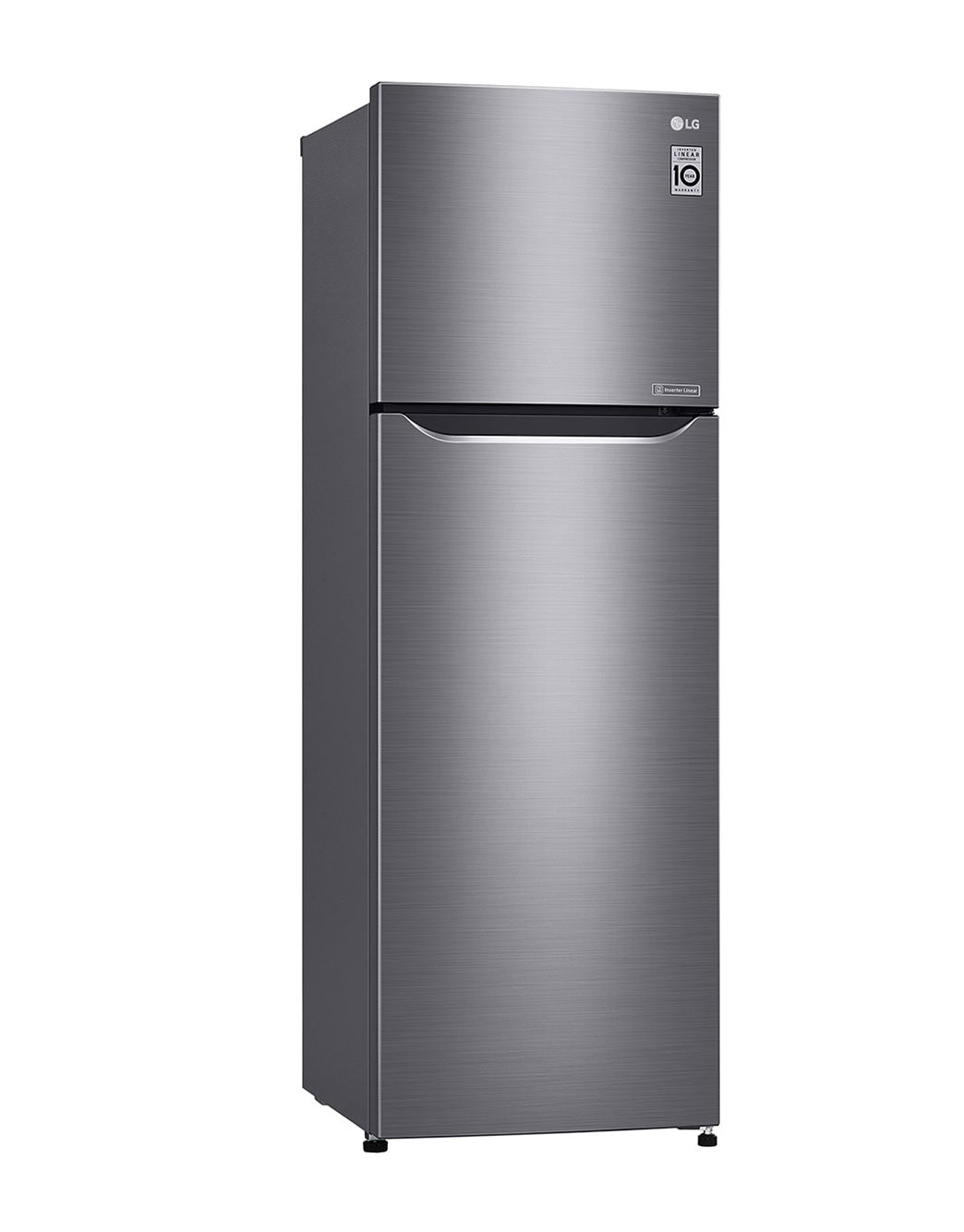 lg 279l top mount fridge dark graphite