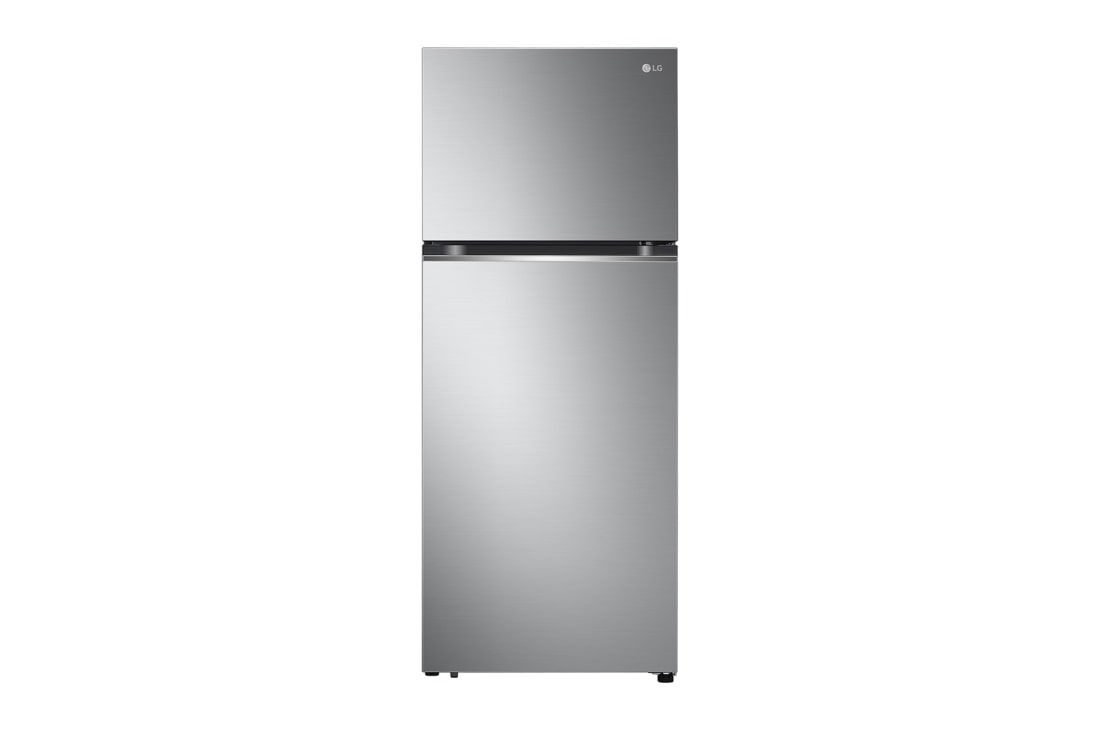 LG 423L| Top Freezer Refrigerator |Smart Inverter Compressor | LinearCooling™ | DoorCooling+™, front view, GN-B392PLGB
