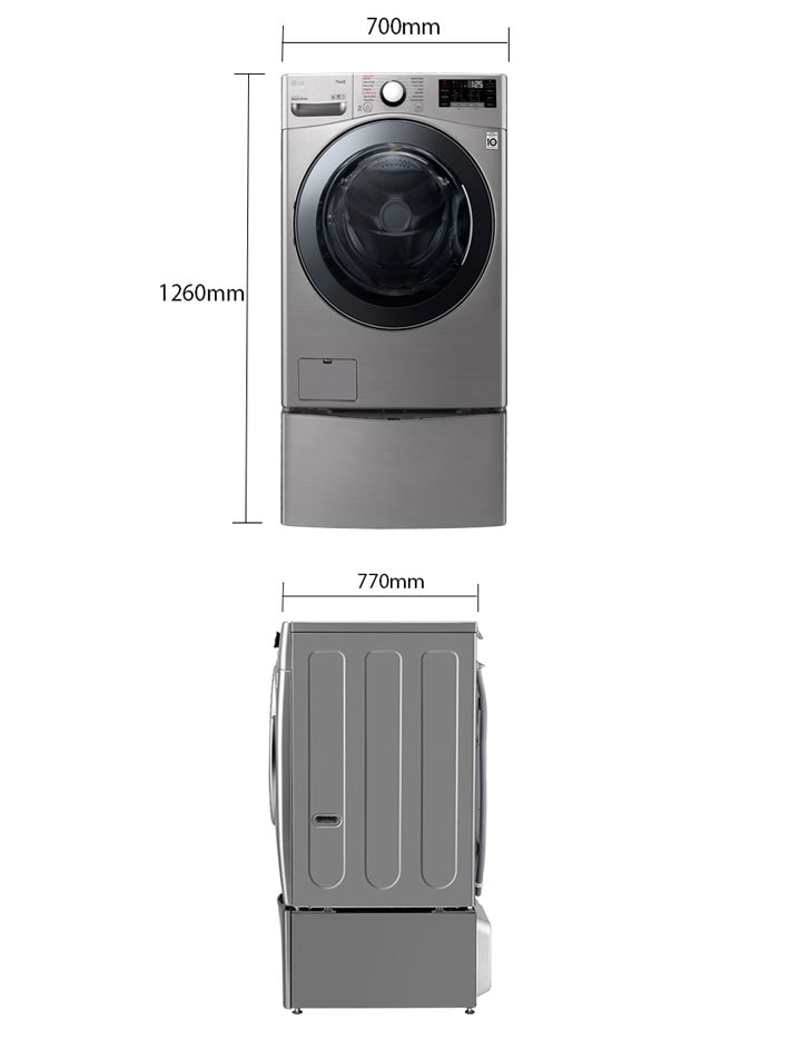 LG 18/10Kg Washer & Dryer | +Miniwash | 6 Motion | Steam™ | TurboWash ...