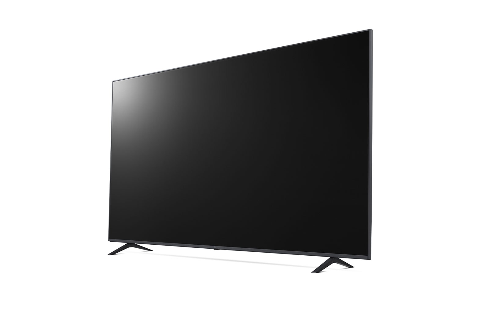 LG UHD UR78 75 inch 4K Smart TV, 2023, 30 degree side view, 75UR78006LL