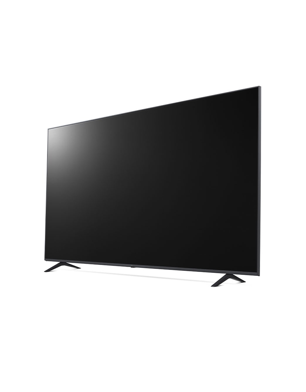 LG UHD UR78 75 inch 4K Smart TV, 2023, 30 degree side view, 75UR78006LL