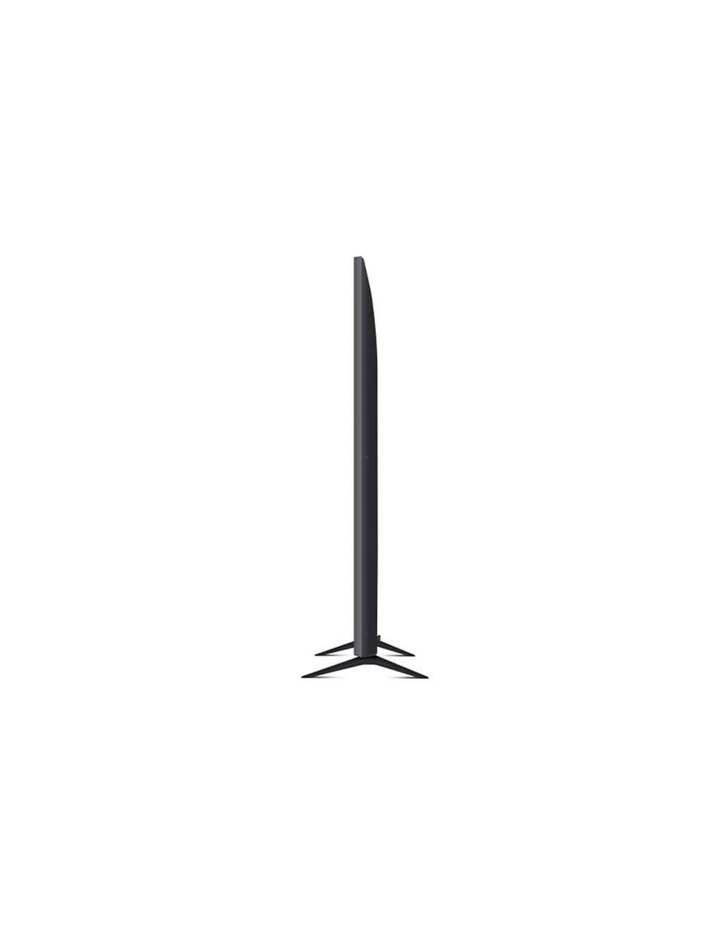 LG UHD UR78 75 inch 4K Smart TV, 2023, 90 degree side view, 75UR78006LL