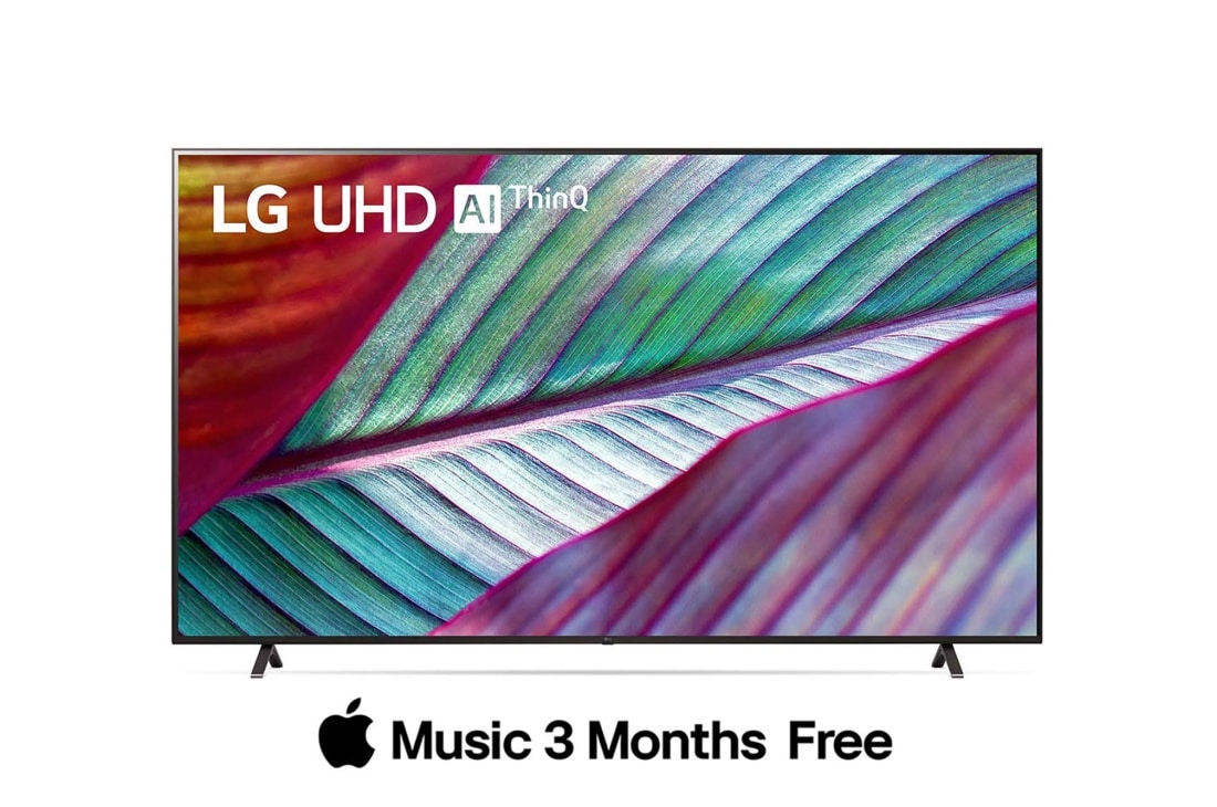 LG UHD UR78 86 inch 4K Smart TV, 2023, A front view of the LG UHD TV, 86UR78006LC