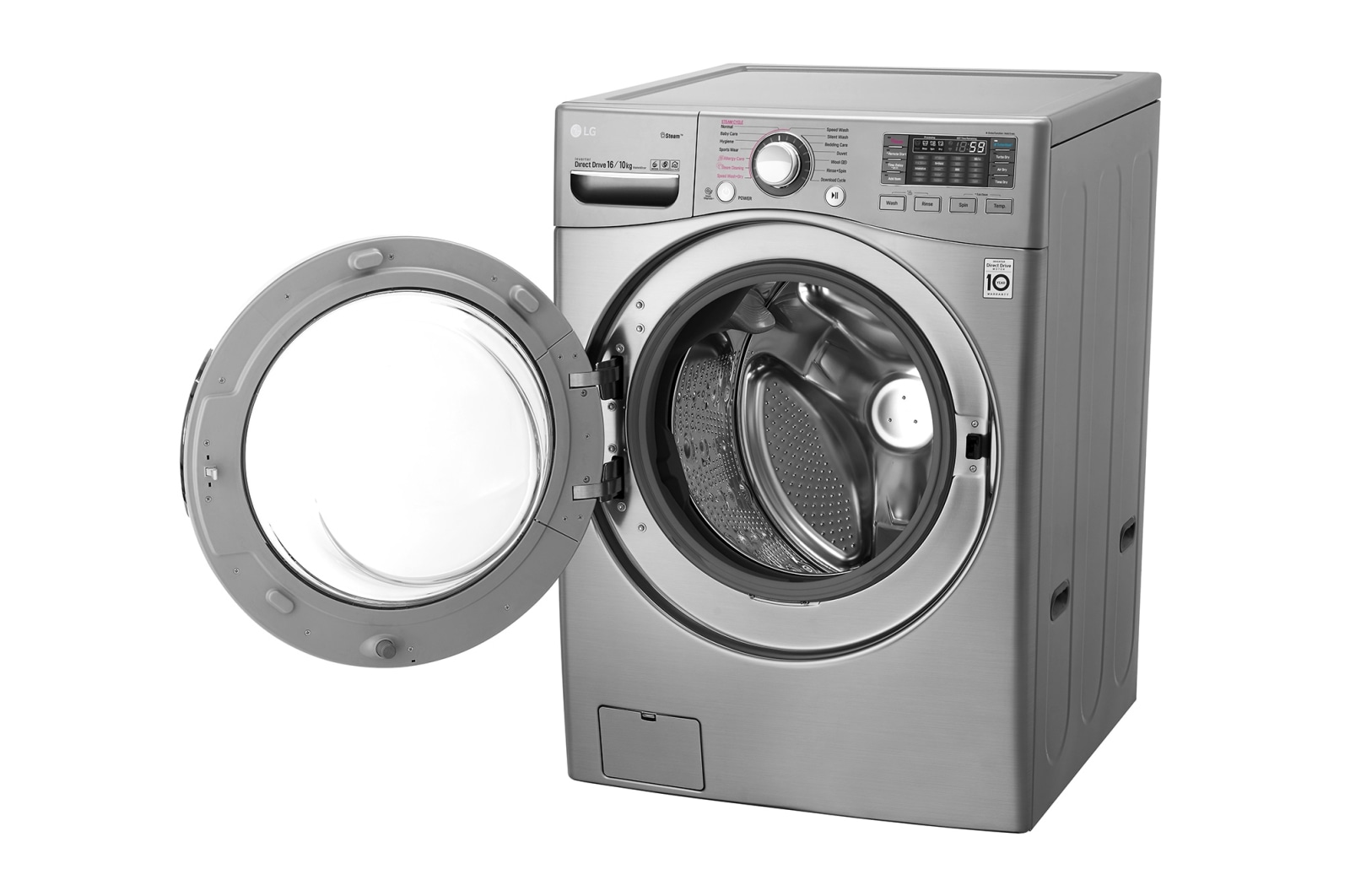 LG Front Load (Wash & Dry)Washing Machine 16/10kg, Silver, Inverter