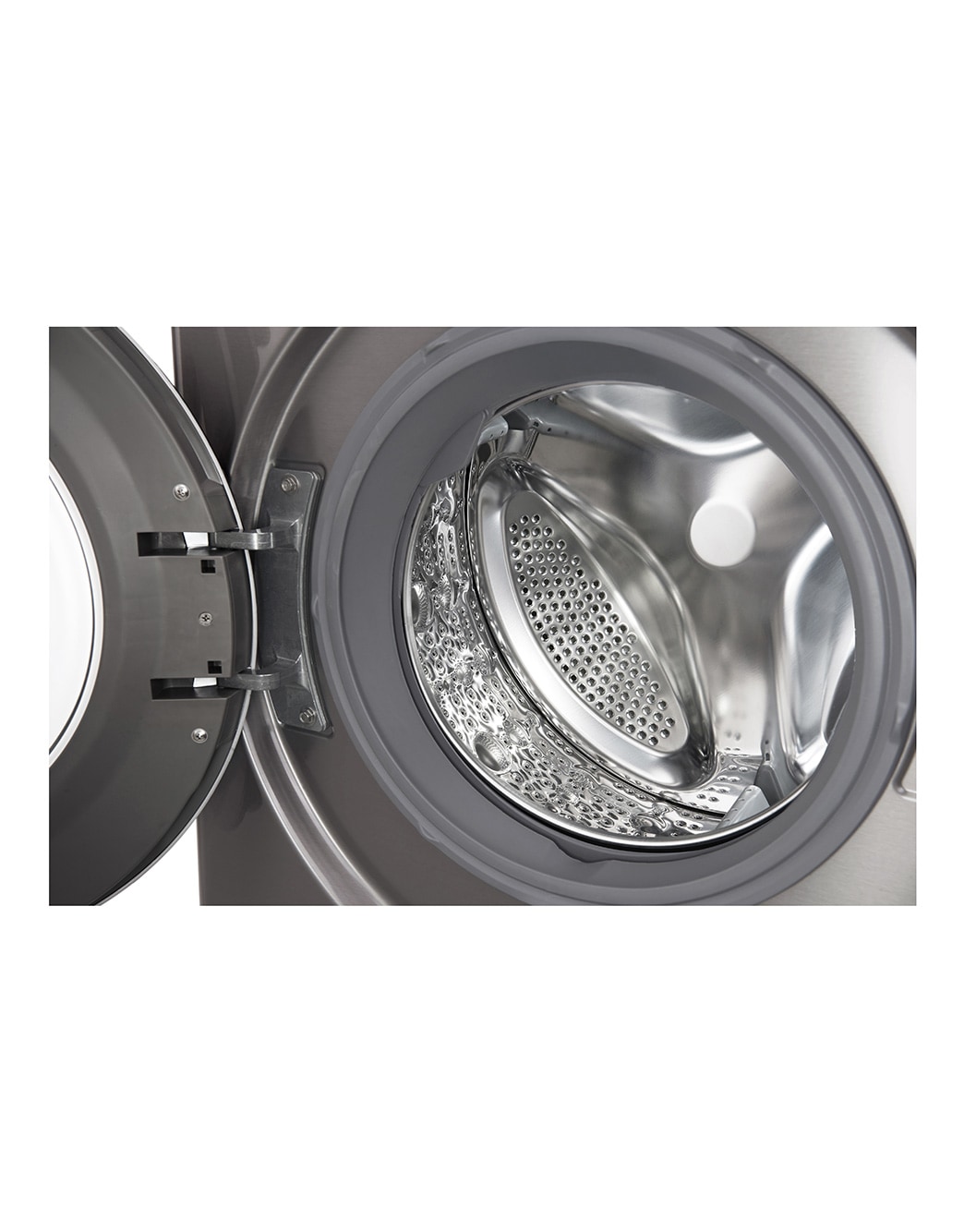 LG Front Load (Wash Only) Washine Machine 6kg, Silver, Inverter Direct Drive Motor, 6 Motion DD, Smart Diagnosis, F2J5NNP7S