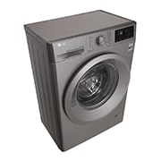 LG Front Load (Wash Only) Washine Machine 6kg, Silver, Inverter Direct Drive Motor, 6 Motion DD, Smart Diagnosis, F2J5NNP7S, thumbnail 12