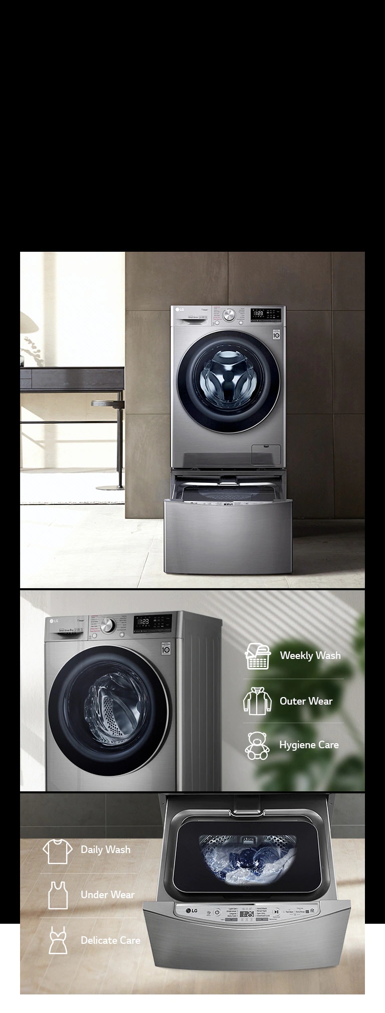 LG 8Kg Washer AI DD Steam Allergy Care LG Africa