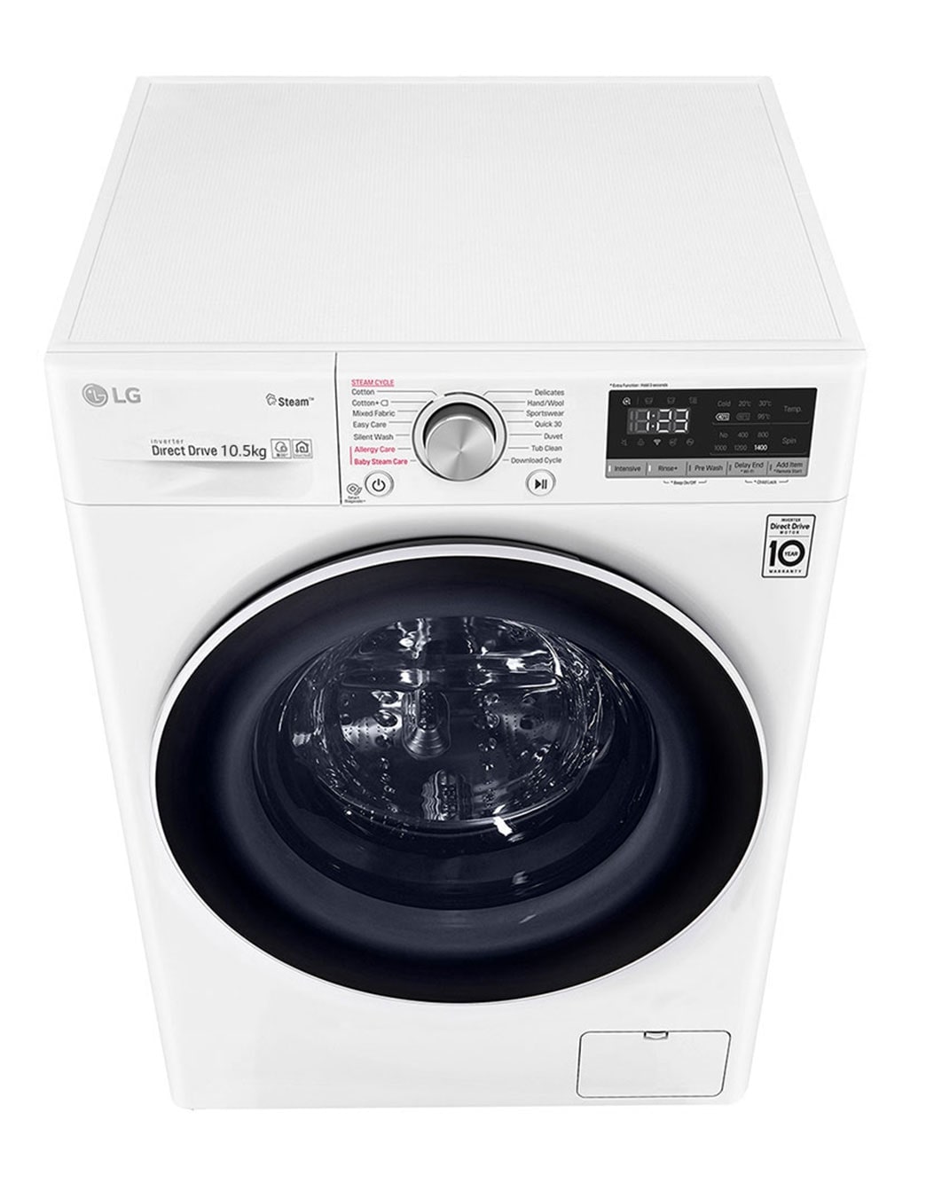 LG 10.5Kg Washer | AI DD | Steam™ (Allergy Care), F4V5RYP0W, F4V5RYP0W