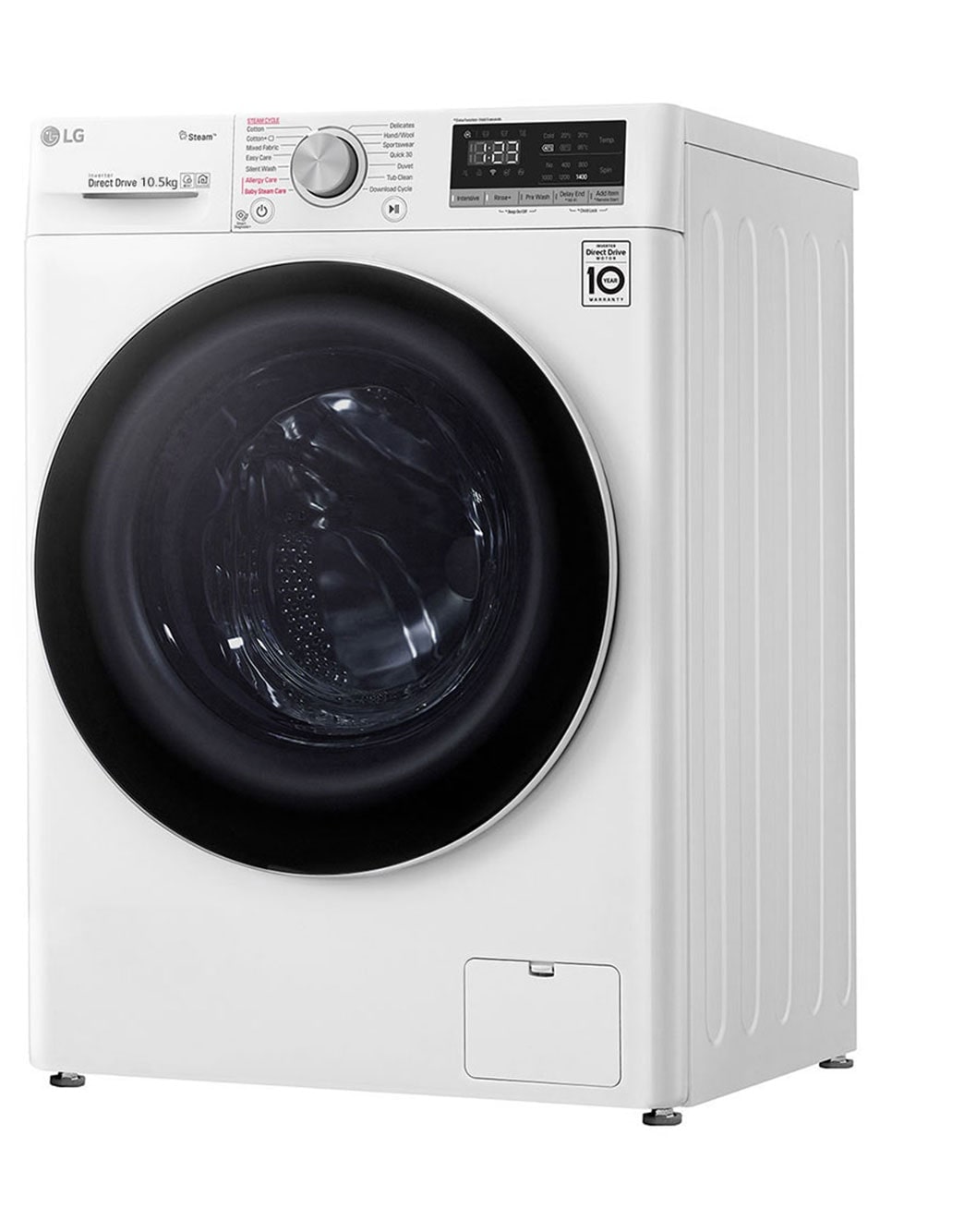 LG 10.5Kg Washer | AI DD | Steam™ (Allergy Care), F4V5RYP0W, F4V5RYP0W