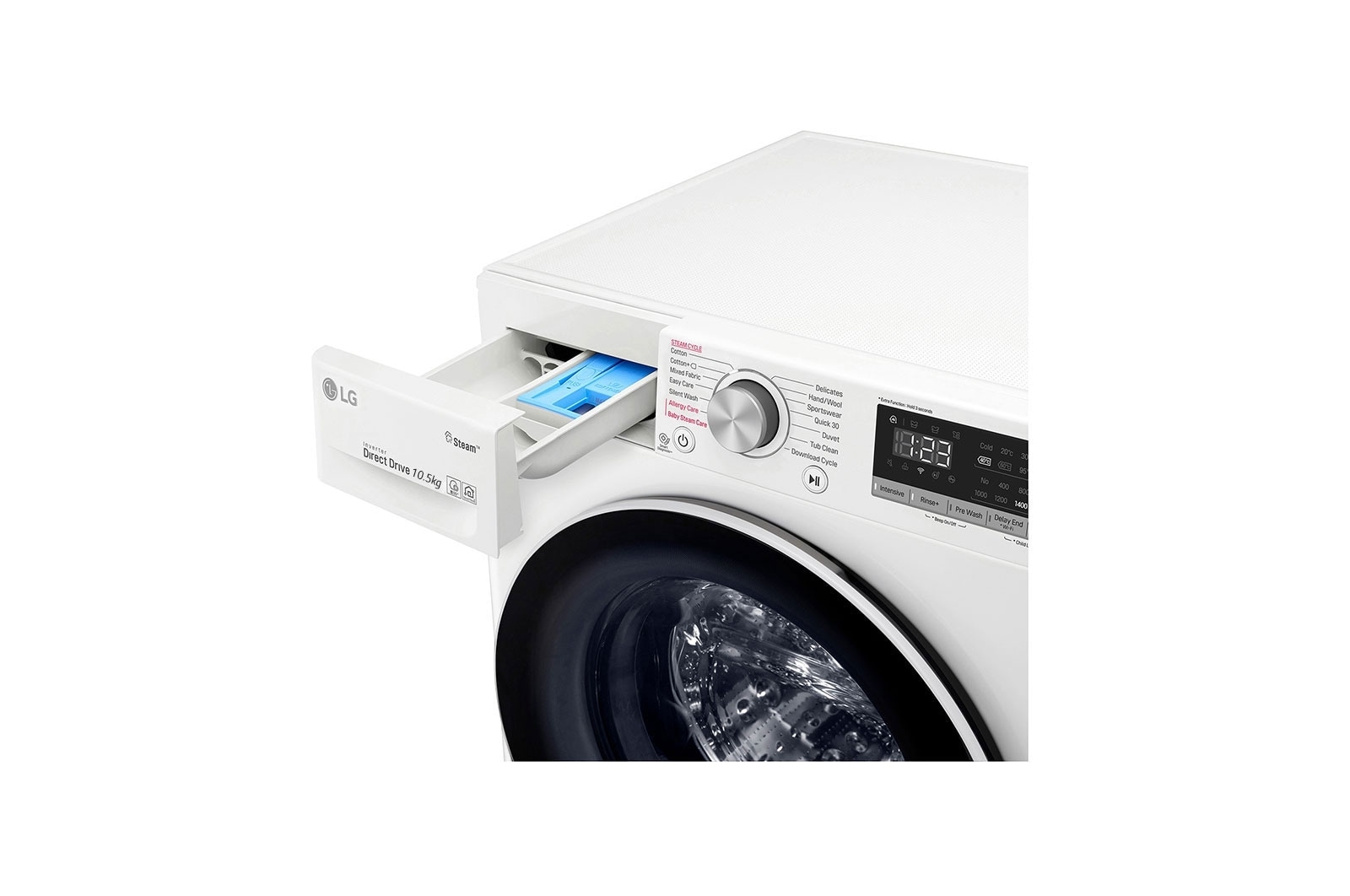 LG 10.5Kg Washer | AI DD | Steam™ (Allergy Care), F4V5RYP0W, F4V5RYP0W