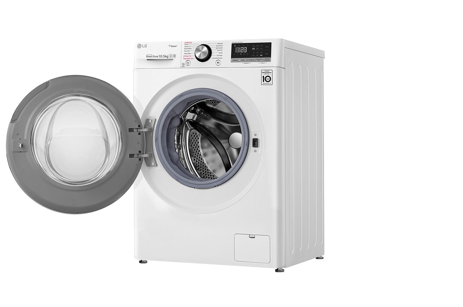 LG 10.5Kg Washer | AI DD | Steam™ (Allergy Care), F4V5RYP0W, F4V5RYP0W