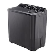 LG Twin Tub Washing Machine 15KG Wind Jet Dry, Roller Jet, 3 Wash Programs, Black Color, Right view, P1561RWNT, thumbnail 13