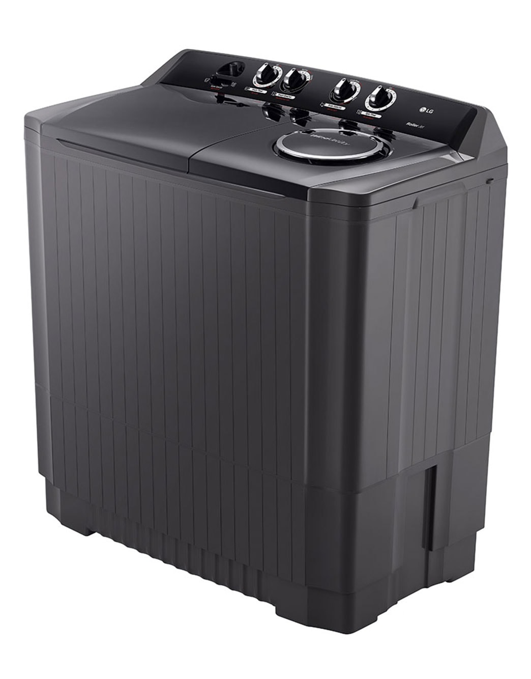 LG Twin Tub Washing Machine 15KG Wind Jet Dry, Roller Jet, 3 Wash Programs, Black Color, Right view, P1561RWNT