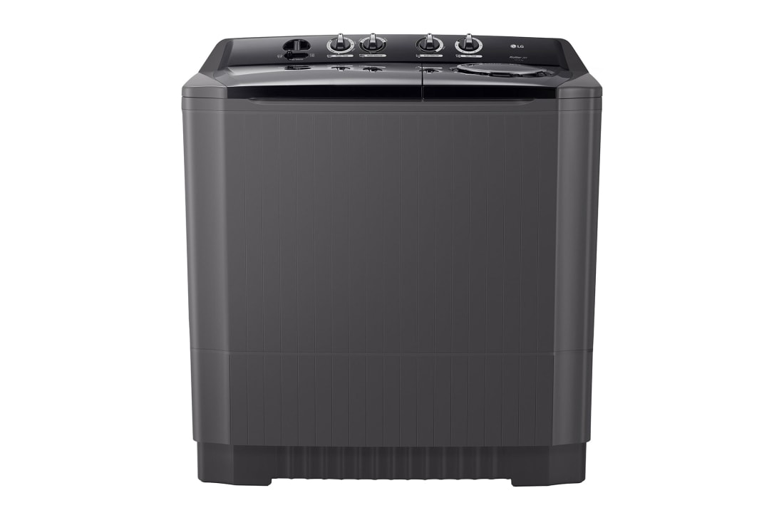 LG 15Kg Semi Automatic Top Load, Washing Machine, Roller Jet Pulsator + Soak, Middle Black, Front View, P1561RWN9T