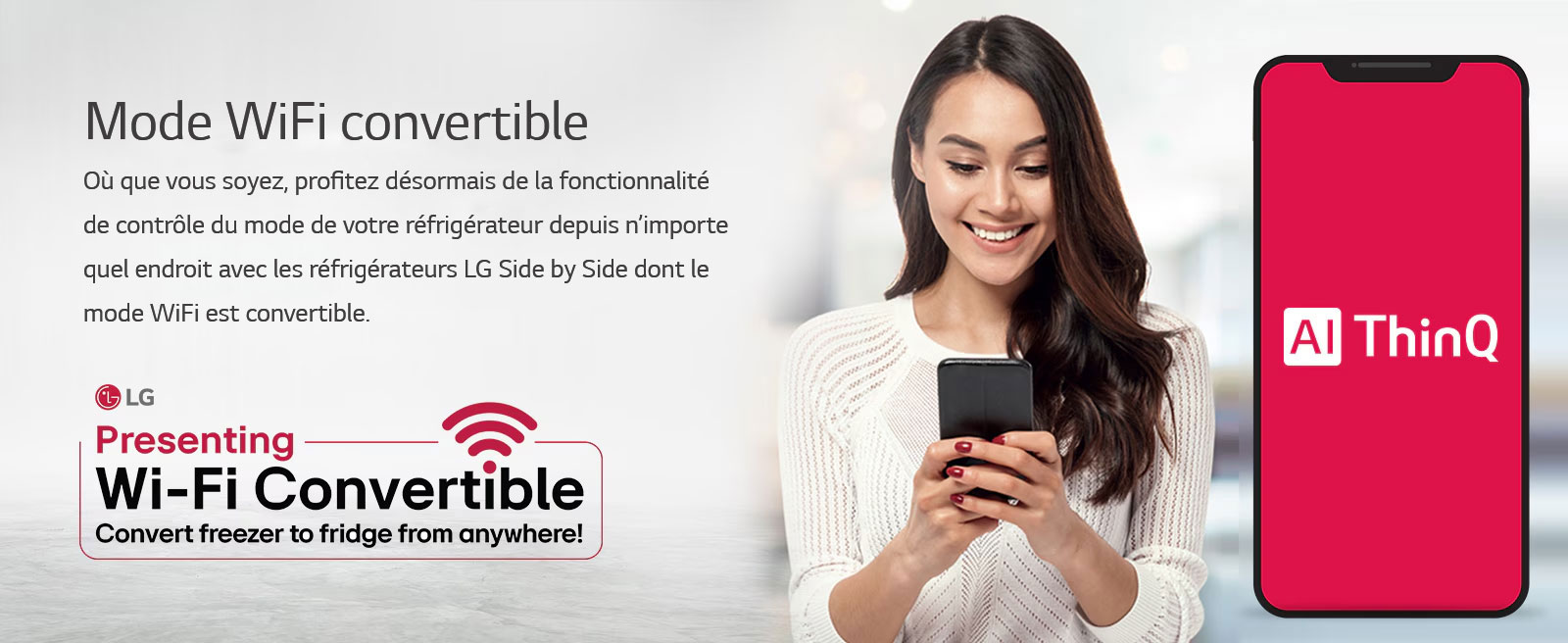 Mode WiFi convertible du LG GL-B257EES3