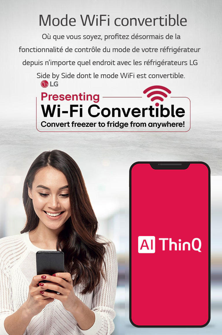 Mode WiFi convertible du LG GL-B257EES3