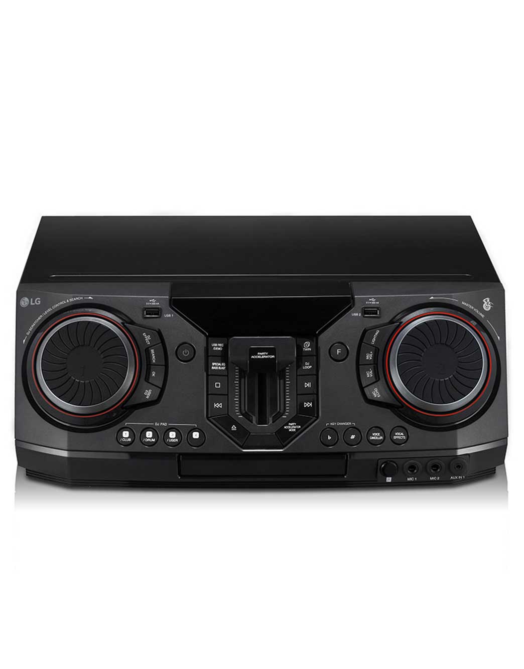 LG 3500 W, Mini Audio, Caisson de basse X-Shiny, éclairage X-Flash, DJ Effects et sampler Creator, CL98