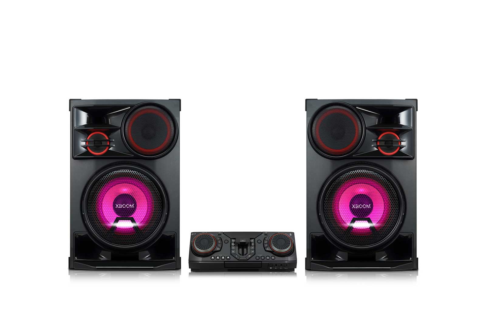 LG 3500 W, Mini Audio, Caisson de basse X-Shiny, éclairage X-Flash, DJ Effects et sampler Creator, CL98