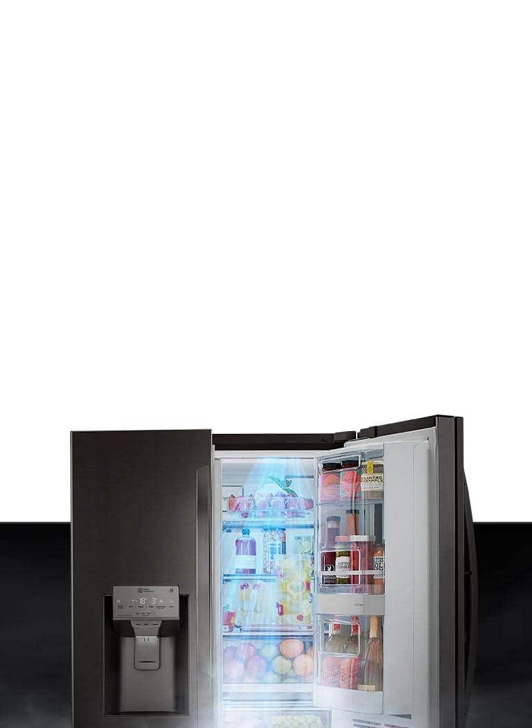 Refrigerateur side by side LG 668litres GC-X247CSAV Knock Knock insta view