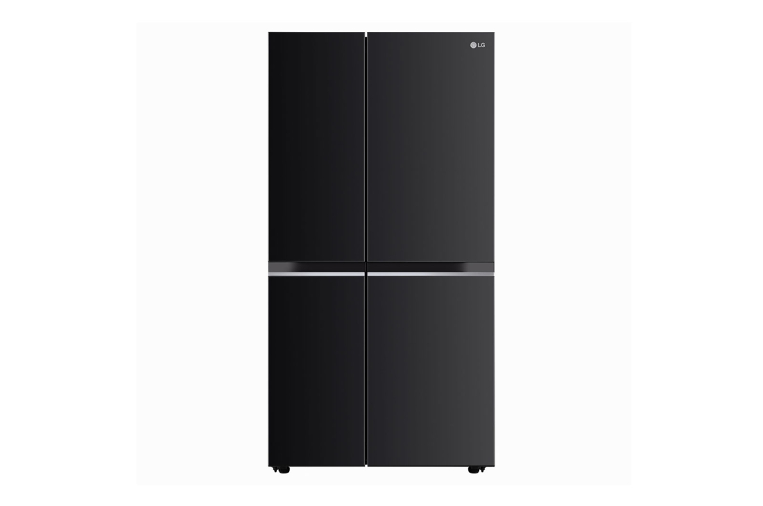 LG Réfrigérateur Side-by-Side LG 650L avec Hygiene Fresh+™, DoorCooling+™, Smart Diagnosis™, Ebony Sheen Finish, 3 étoiles, front, GC-B257SGWL