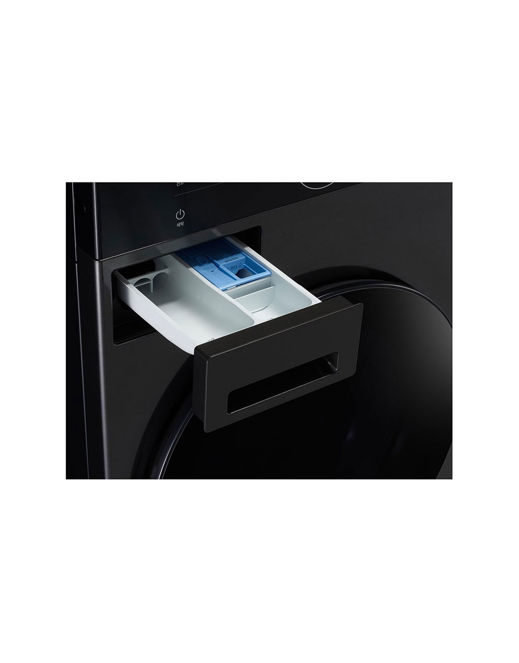 LG 13/10 kg LG WashTower™ avec technologie Centre Control™, acier noir, detergent port, WT1310RH