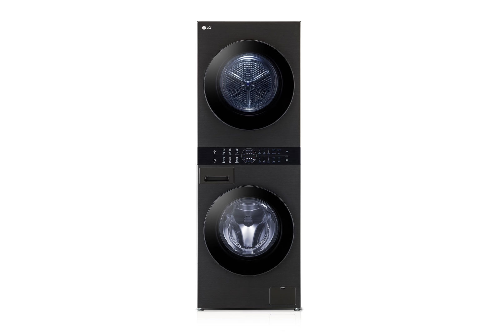 LG 13/10 kg LG WashTower™ avec technologie Centre Control™, acier noir, front view, WT1310RH