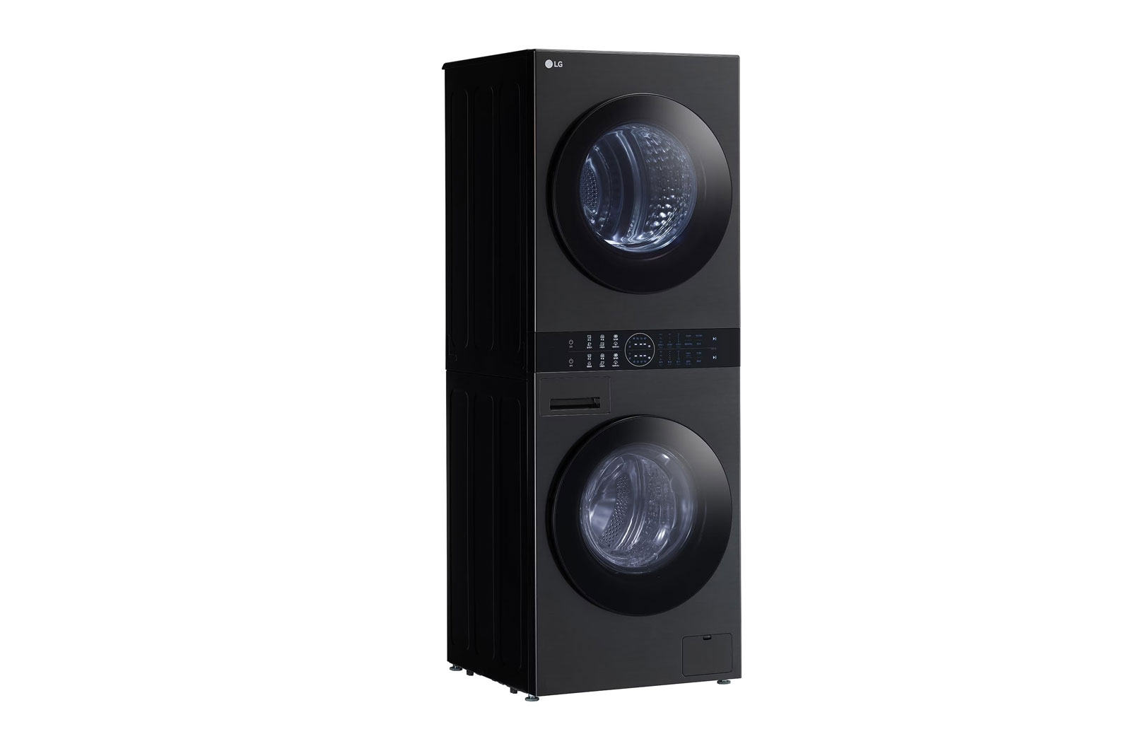 LG 13/10 kg LG WashTower™ avec technologie Centre Control™, acier noir, left view, WT1310RH