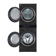 LG 13/10 kg LG WashTower™ avec technologie Centre Control™, acier noir, front open door view, WT1310RH, thumbnail 11