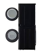LG 13/10 kg LG WashTower™ avec technologie Centre Control™, acier noir, side open door view, WT1310RH, thumbnail 11