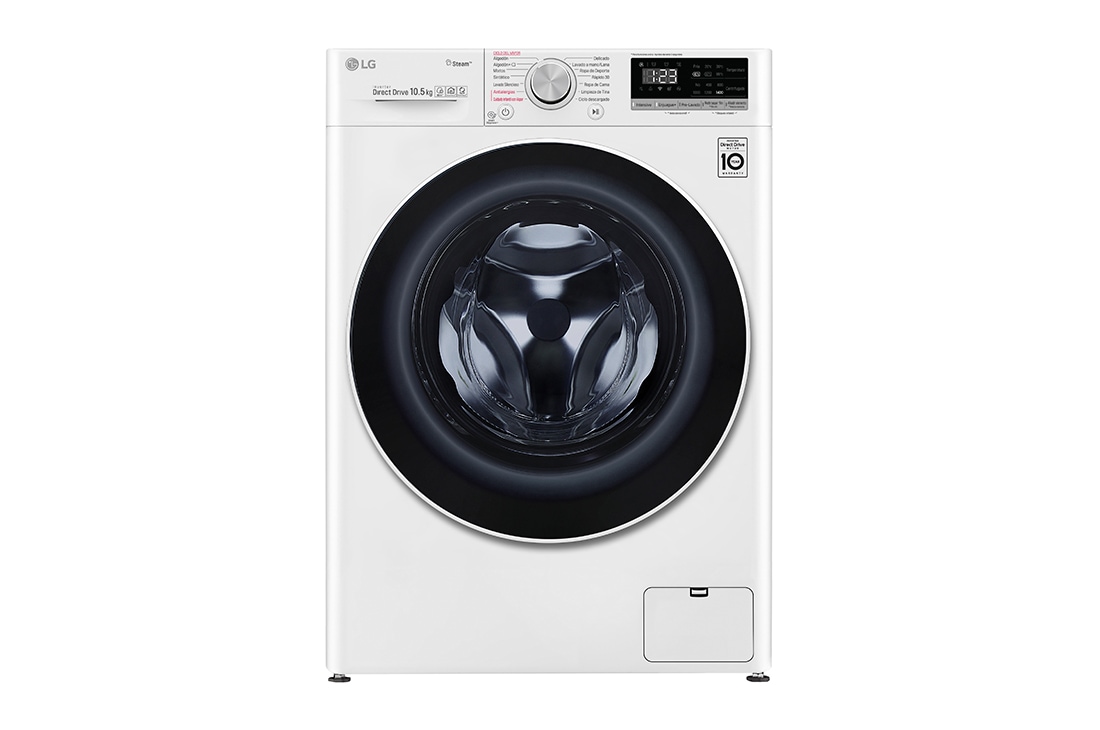 LG Lavarropas de 10Kg de Lavado con AI DD™ y ThinQ. Blanco, WM10VVC4S6