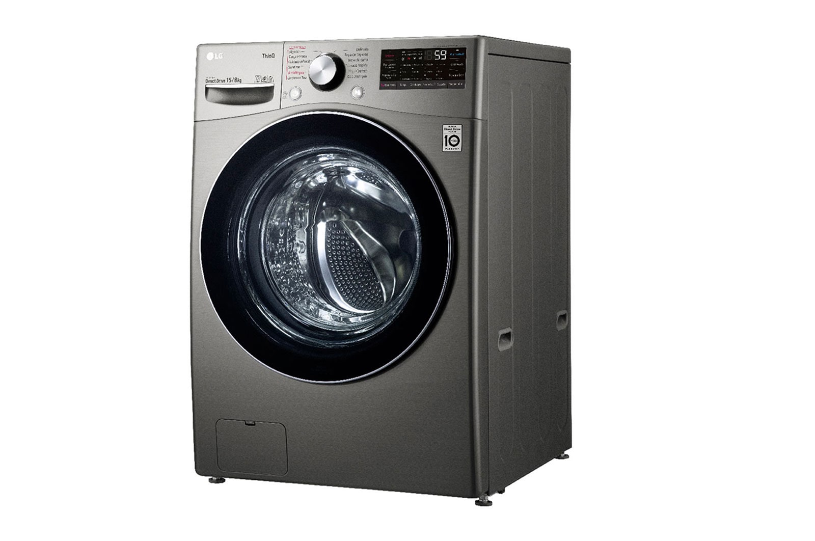 LG Lavadora Secadora 15Kg/8Kg con AIDD™, Right side view, WD15EGNTSPG