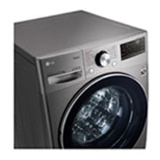 LG Lavadora Secadora 15Kg/8Kg con AIDD™, vista superior frontal con el cajetin de detergente y suavizante abiertos, WD15EGNTSPG, thumbnail 16