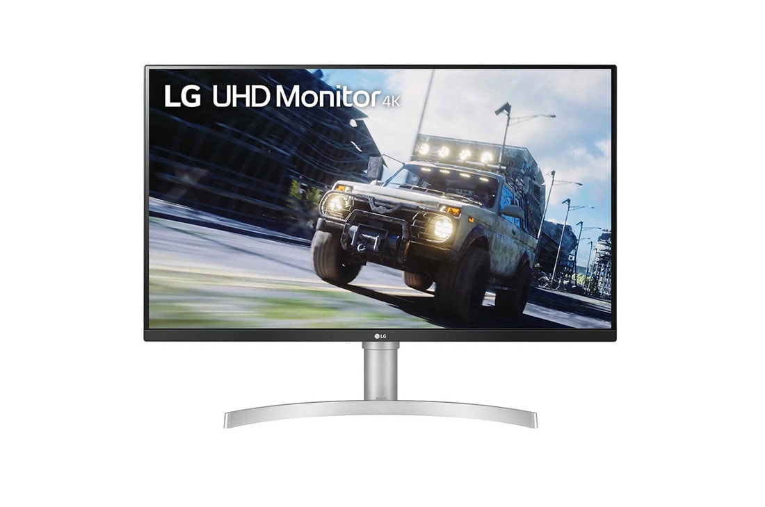 LG Monitor de 31.5'' UHD 4K (3840 x 2160) HDR, vista frontal, 32UN550-W