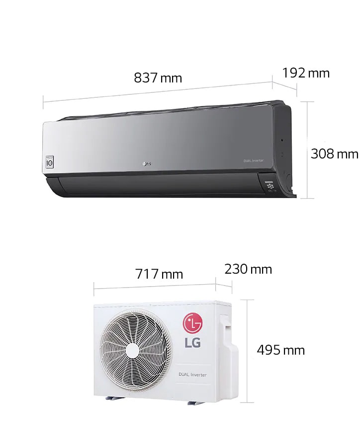 Aire Acondicionado LG Dual Inverter WiFi Split 3000 Frigorías S4-W12JA31A -  BeFresh