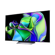 LG OLED Evo C3 4K ThinQ AI 65'', Vista lateral orientada hacia la izquierda., OLED65C3PSA, thumbnail 15