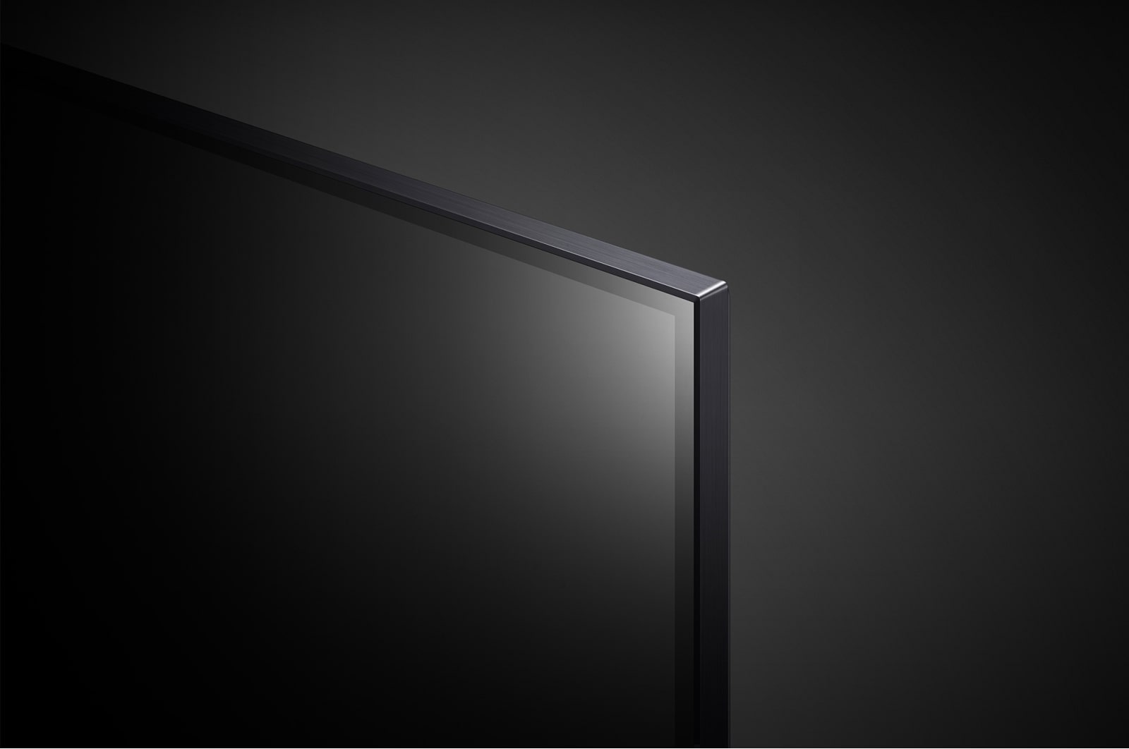 LG QNED MINILED 4K AI ThinQ 86, vista de cerca del bisel, 86QNED85SRA