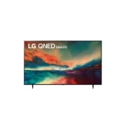 LG QNED MINILED 4K AI ThinQ 86, Una vista frontal del televisor LG QNED con imagen de relleno y logotipo del producto encendido, 86QNED85SRA, thumbnail 6