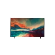 LG QNED MINILED 4K AI ThinQ 86, vista frontal con imagen de relleno, 86QNED85SRA, thumbnail 6