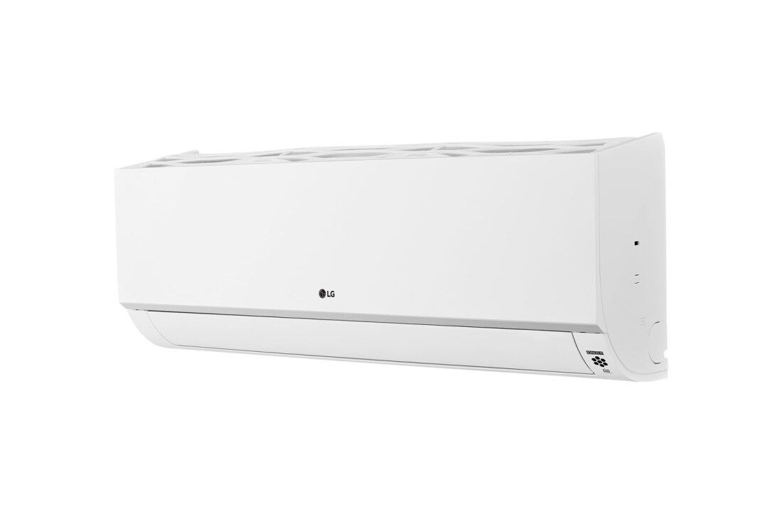 LG Wandmontage, Standard, 5kBTU, minus 45 Grad Seitenansicht, ARNU05GSJC4